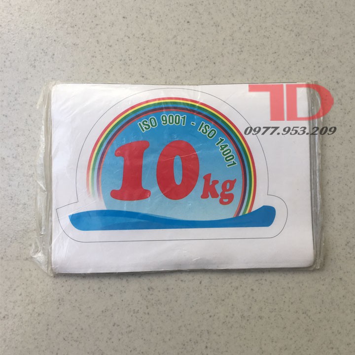 Combo 10 Tem dán trang trí Máy Giặt loại 10KG