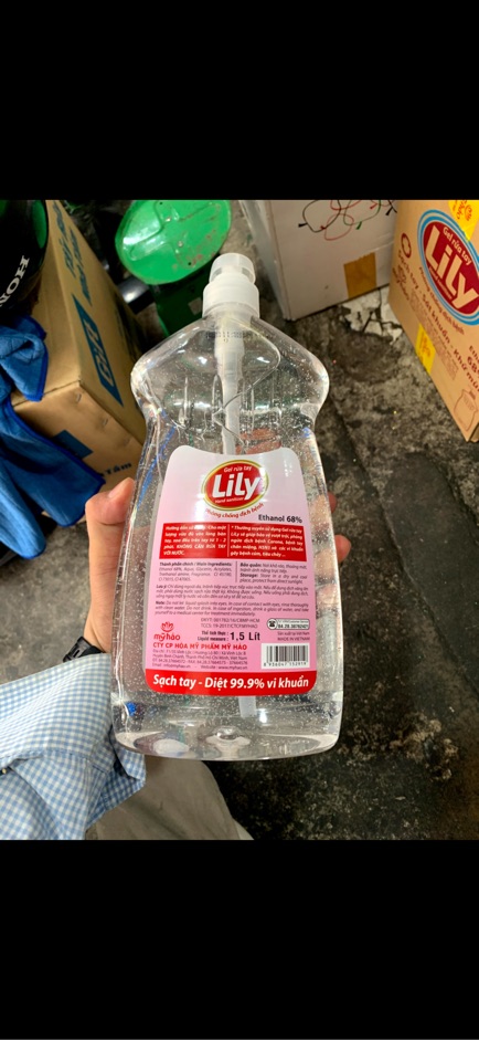 Grl rửa tay khô Lily 1.5l Mỹ Hảo