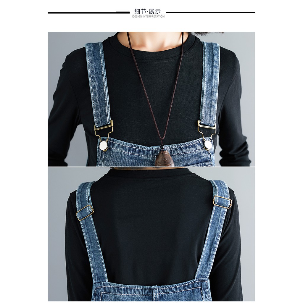 (Q009) Quần yếm jeans nữ bigsize | BigBuy360 - bigbuy360.vn