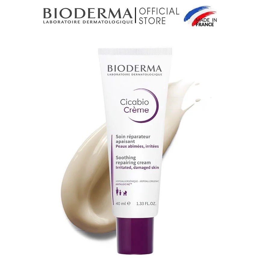 Kem Dưỡng Phục Hồi Da Hư Tổn Bioderma Cicabio Creme 40ml - Skinfa