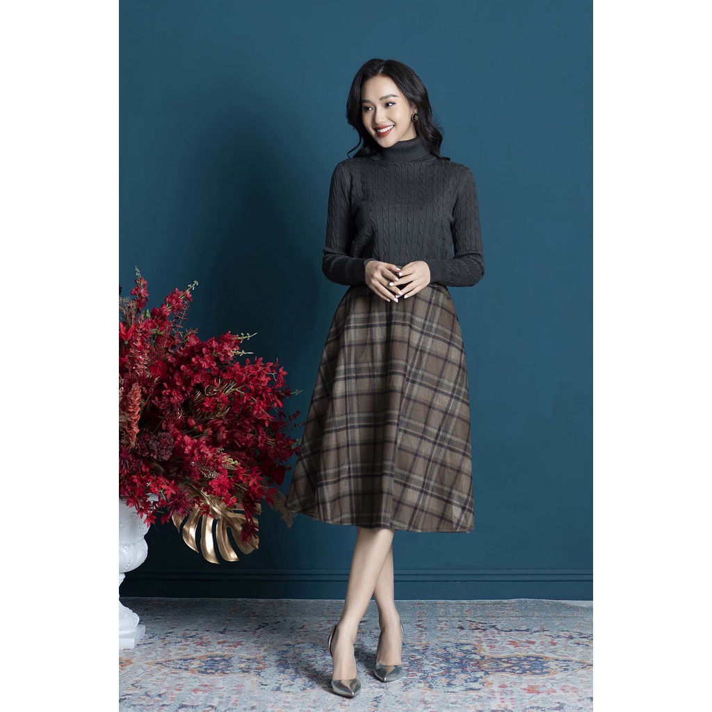 Áo len cổ lọ vặn thừng freesize dưới 62kg, Áo len dài tay cổ lọ thiết kế cao cấp | BigBuy360 - bigbuy360.vn