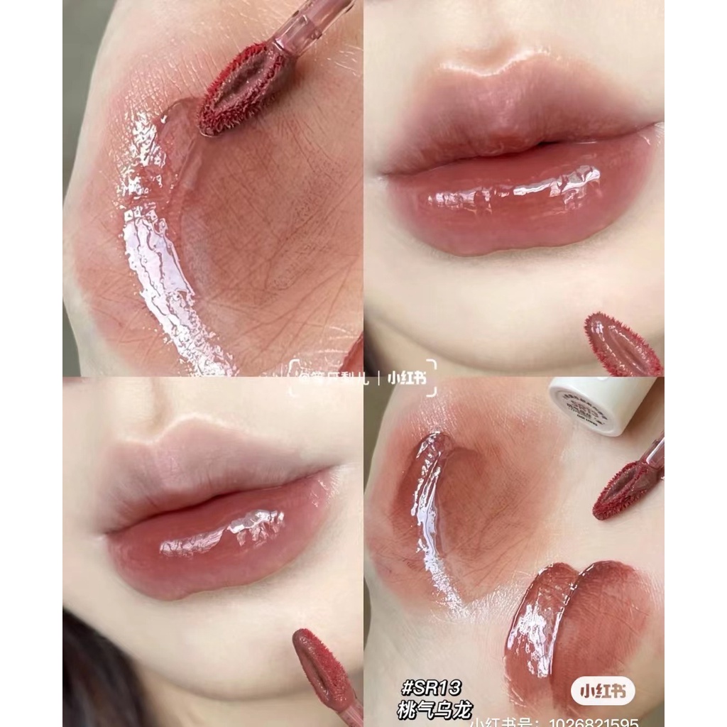 Mới! LEEMEMBER Son bóng dưỡng ẩm không dính màu hồng đào tự nhiên ánh gương dưỡng ẩm không bết dính nhiều màu dễ thương son bóng lipgloss | BigBuy360 - bigbuy360.vn