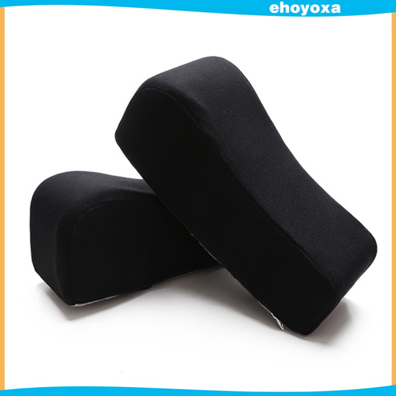 Upgrade Thick Comfortable Armrest Pads for Office Chairs, Memory Foam Elbow Support Pillow Cushion Gaming Chair Arm Covers for Elbow Relief, Black