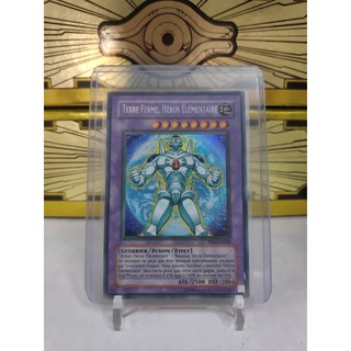 [ Dưa Hấu Yugioh ] Lá bài thẻ bài Elemental HERO Terra Firma - Secret Rare - Tặng bọc bài nhựa bảo quản