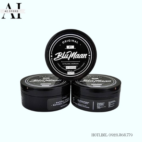 Sáp vuốt tóc BLUMAN ORIGINAL ĐEN 100gr tạo kiểu giữ nếp cho tóc. HÀNG CHÍNH HÃNG. AI Store