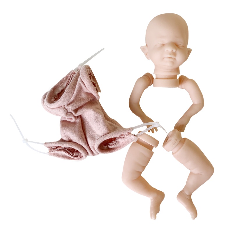 Bộ Phụ Kiện Đồ Chơi Búp Bê Sơ Sinh Bằng Silicone DIY Không Sơn