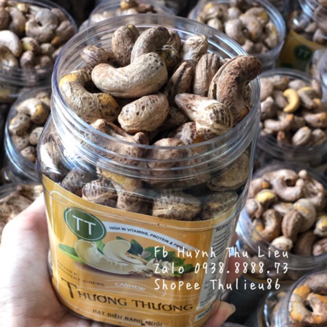Hạt điều vỏ lụa A cồ rang muối Thương Thương