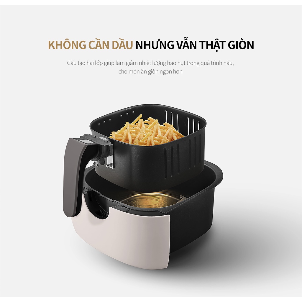 [Mã ELHADEV giảm 4% đơn 300K] Nồi chiên không dầu CUCKOO CAF-C0510DB 2,9 lít 1400W - Hàng chính hãng