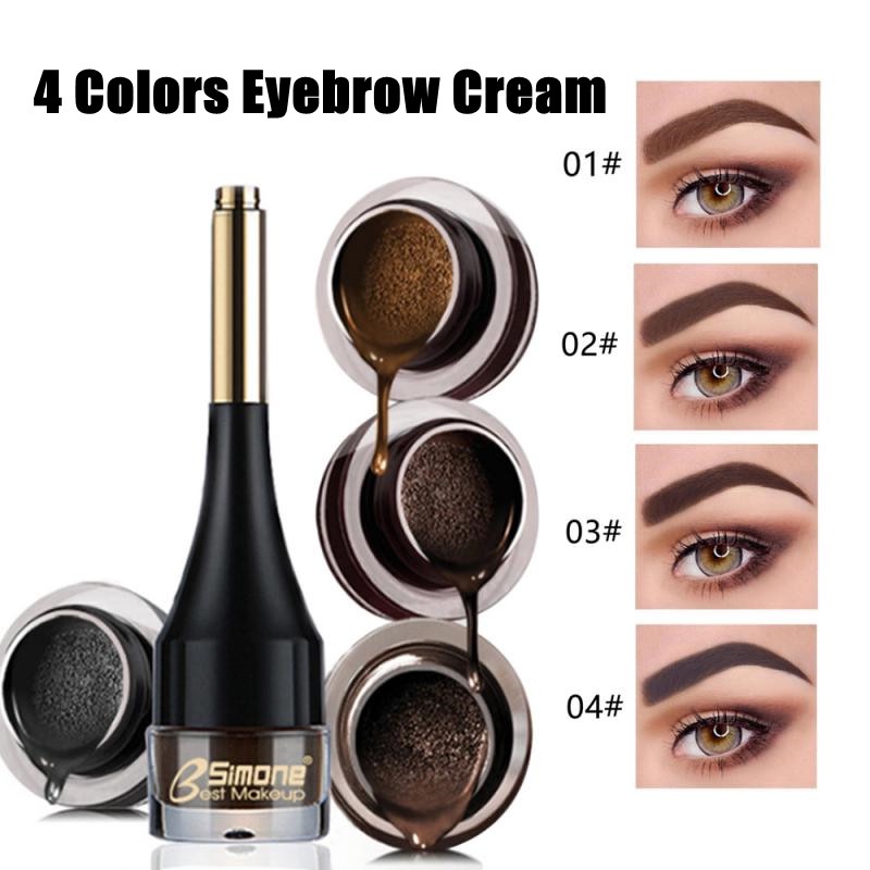 Kem Vẽ Lông Mày 4 Màu Tự Nhiên Mịn Màng Lâu Trôi Chống Thấm Nước Và Mồ Hôi BSIMONE