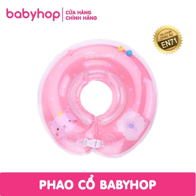 Phao cổ tập bơi Hello Mambobaby Babyhop, đồ bơi cho bé an toàn có kèm hộp và bơm phao BH-12 tháng 1 đổi 1 trong 7 ngày