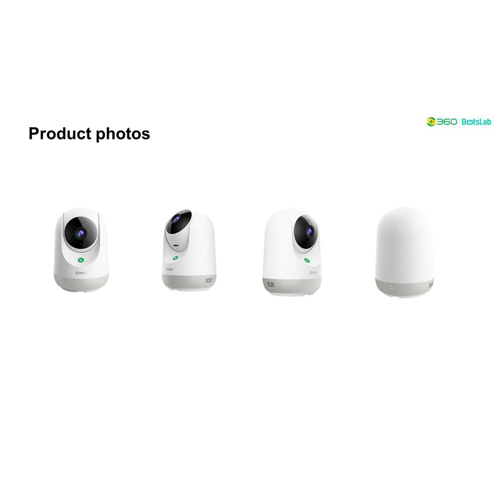 Camera quan sát Qihoo 360 P4 Pro 2K 1296P, Xoay 360 độ, H264+ Smart AI (App Botslab) - Bảo hành chính hãng