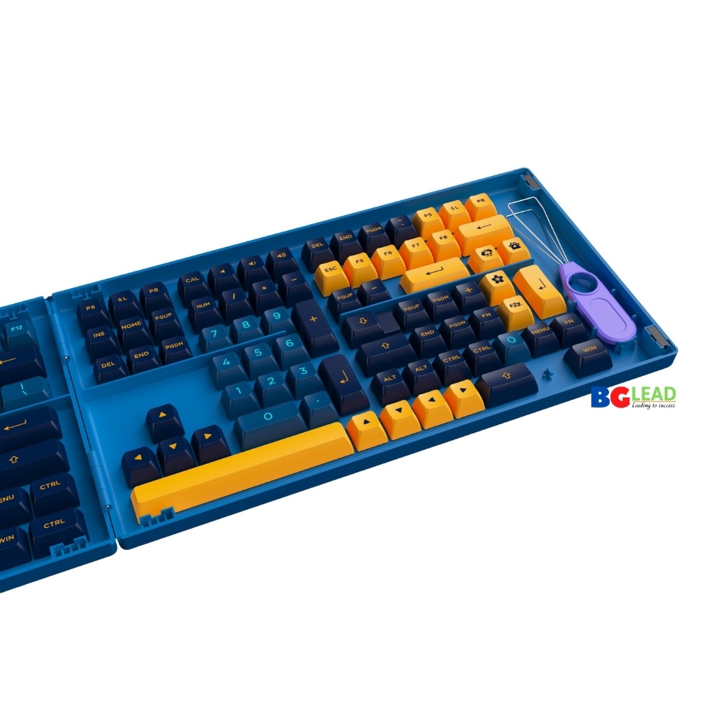 Bộ keycap cho bàn phím cơ AKKO Keycap set – Macaw (PBT Double-Shot|Cherry profile-157 nút|ASA-profile-199 nút)