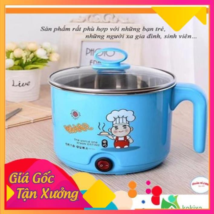 [HOT] [NẤU NHANH] Ca Nấu Mì - Nồi Lẩu Điện Mini Đa Năng Siêu Tốc 18cm[BẢO HÀNH 12 THÁNG] [UYTIN]