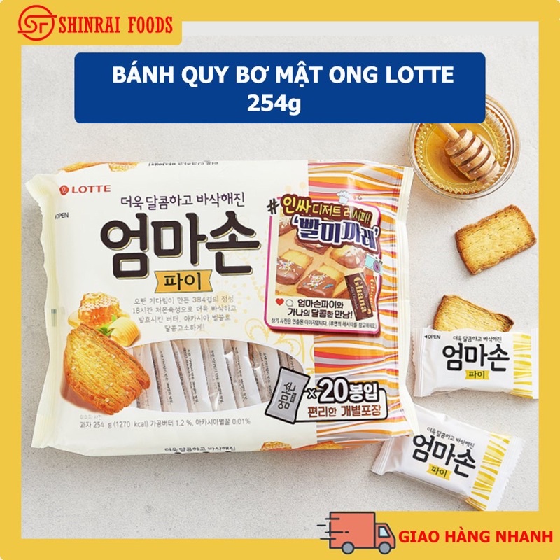 Bánh quy bơ mật ong Lotte Hàn Quốc