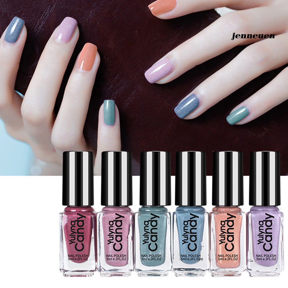 Bộ 6 Lọ Sơn Móng Tay Mau Khô Bền Màu Tiện Dụng