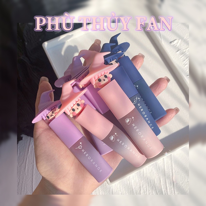 Phù thủy son bóng mờ sương mù nước Son môi xinh đẹp brillant à lèvres mat de sorcière
