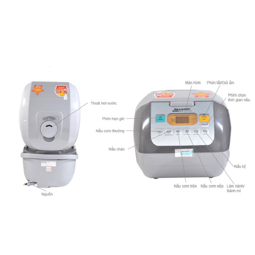 HÀNG CHÍNH HÃNG-NỒI CƠM ĐIỆN SHARP COM18V | BigBuy360 - bigbuy360.vn