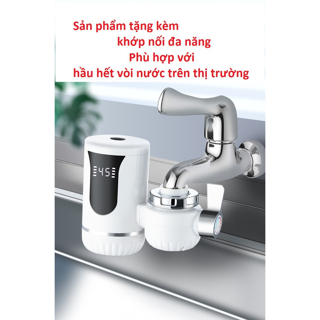 Đầu Vòi Nước Nóng Lạnh Gia Nhiệt Siêu Tốc Lắp Trực Tiếp vào Vòi Nước Lạnh cũ Máy Nước Nóng Trực Tiếp Tại Vòi