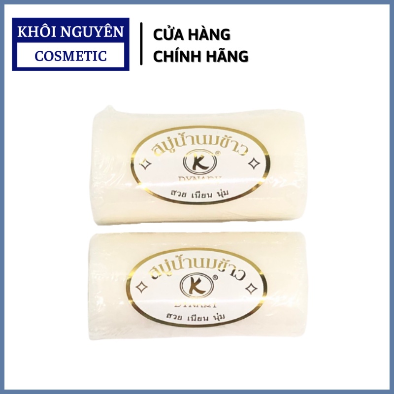 Combo12 Bánh Xà Phòng Sữa Gạo Thái Lan DYNARY Bánh Dài 1200g/ lốc 12 bánh