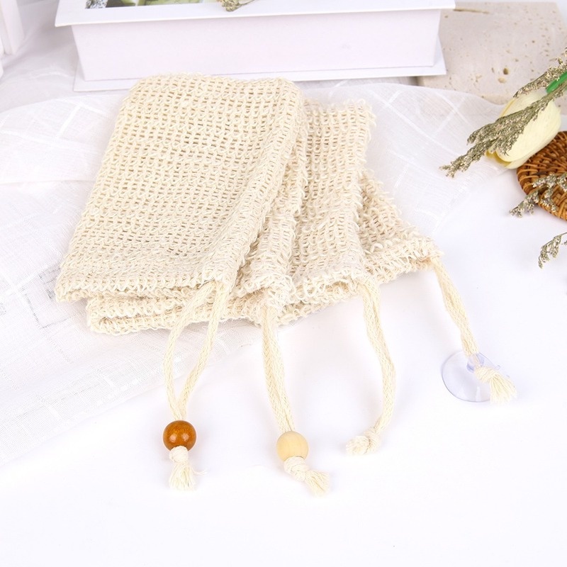 Túi Dây Rút Cotton Lanh Chất Lượng Cao Đựng Xà Phòng / Xà Phòng / Massage Tắm