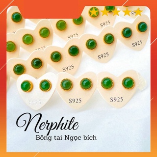 Sale cực sốc Bông tai nụ phối phụ kiện bac 925 không gỉ mạ vang không oxi hóa phù hợp mọi lứa tuổi thuận lợi