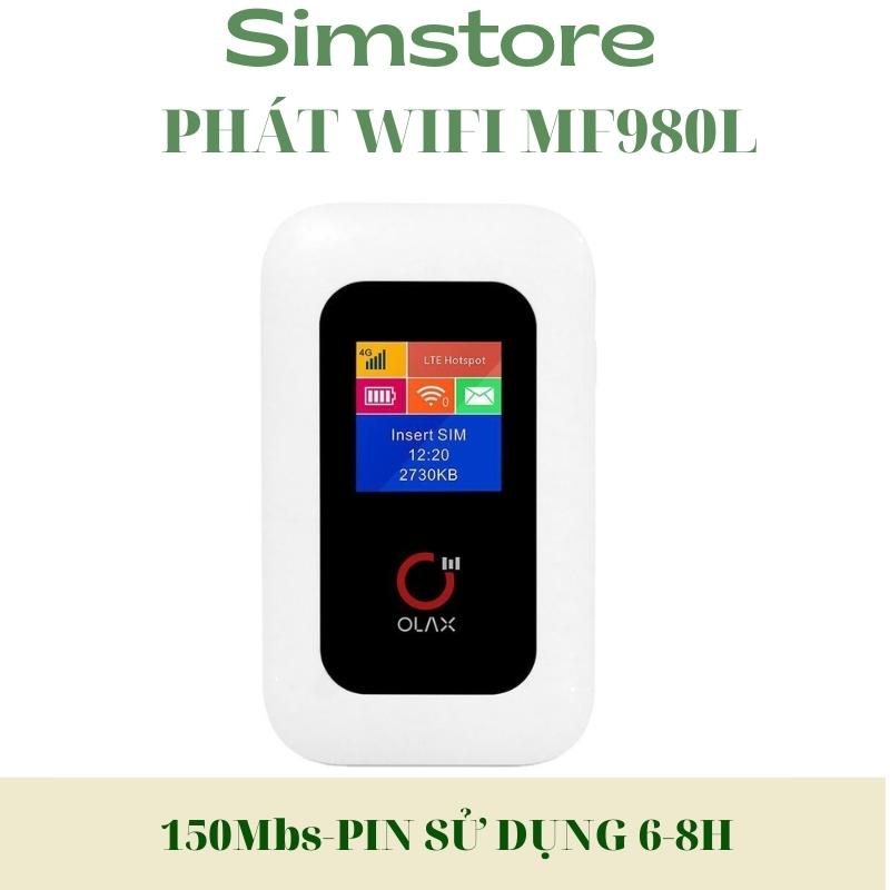 Bộ phát wifi 4G Olax MT20,MT10, MF980L , Thiết bị phát wifi từ sim 4G Tốc độ 150mbs