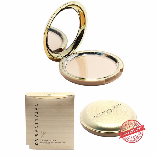 Phấn phủ Geo Lamy vàng siêu mịn Catalina Golden Pact CS55-HÀNG CHÍNH HÃNG