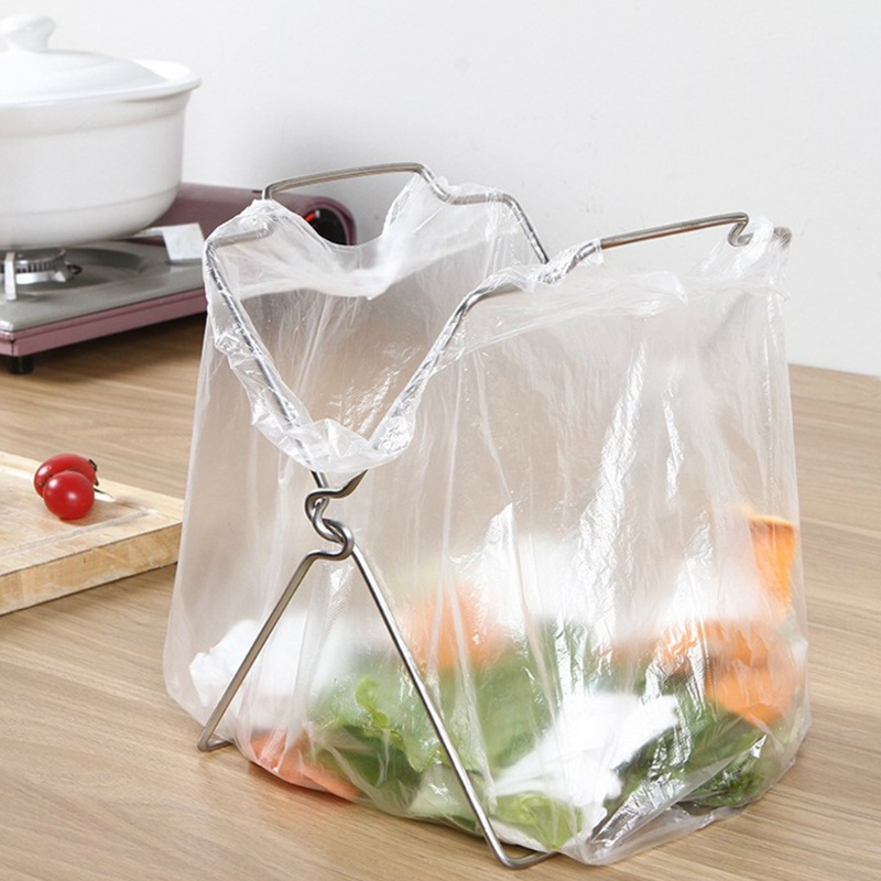 Giá đỡ treo túi rác bằng thép không gỉ tiện dụng cho nhà bếp