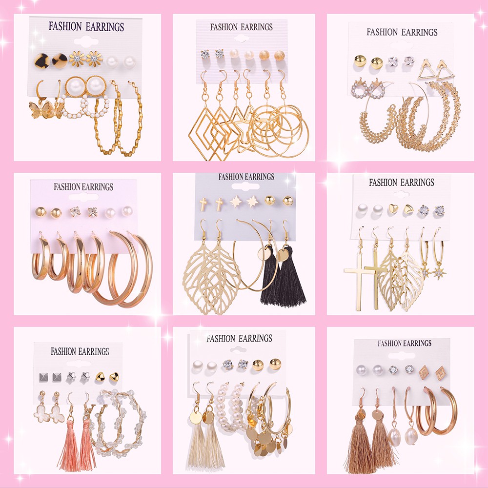 12 Bông Tai Thời Trang Vintage