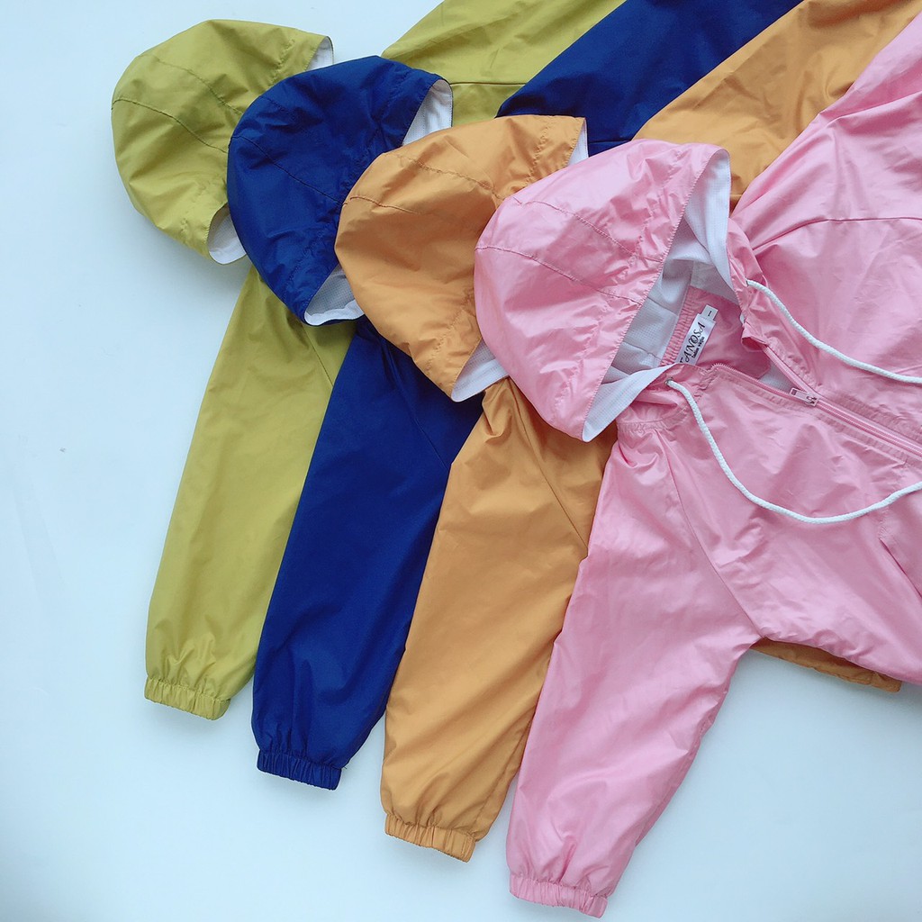 Áo khoác gió 2 lớp cho bé trai, bé gái từ 2 - 6 tuổi - Aó khoác lót vải thông hơi cho bé 10-22kg - TANOSA_KIDS