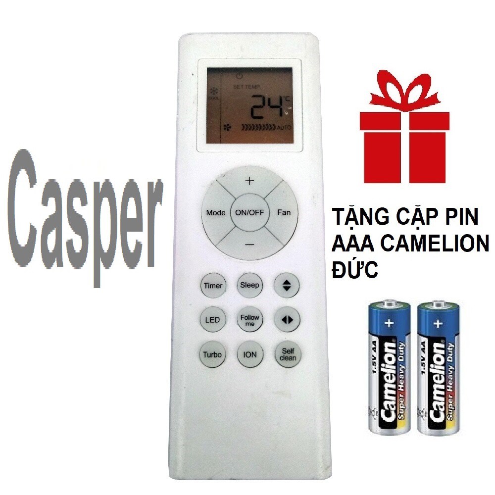 Remote máy lạnh CASPER mẫu 3 - Điều khiển điều hòa CASPER