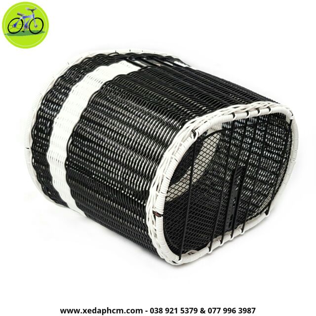 Giỏ xe đạp, rổ xe máy điện chất liệu các sợi mây tổng hợp elip
