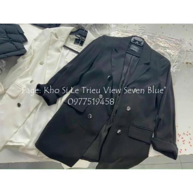 Áo Khoác Vest Blazer cài khuy nhiều màu tùy chọn thiết kế thanh lịch Phong cách Hàn Quốc cho Nữ