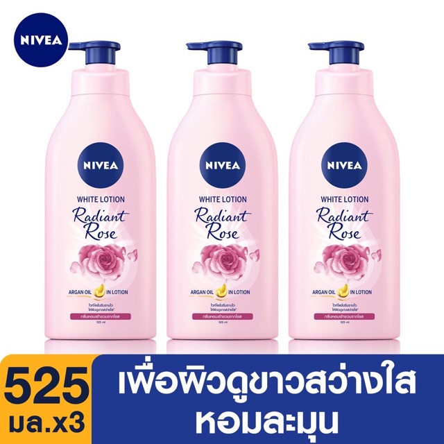 Dưỡng thể nước hoa Nivea Radiant Rose nội địa Thái chai lớn