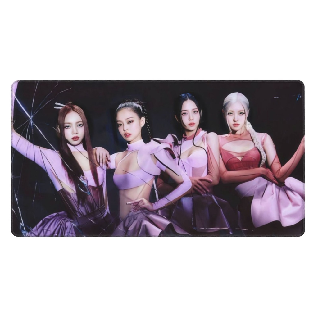 Miếng Lót Chuột Cao Su Chống Trượt In Hình BLACKPINK 40x75cm