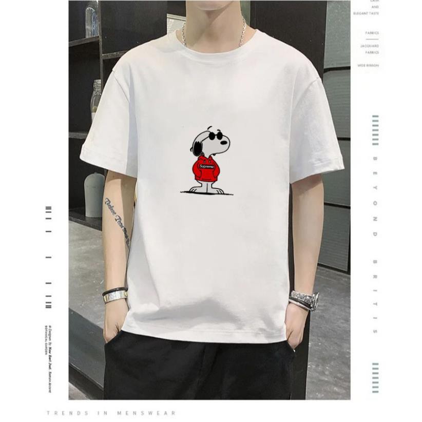 Áo phông nam nữ tay lỡ dáng rộng Unisex Snoopy Màu Vàng Siêu Đẹp áo thun unisex streetwear tee basic  ྇