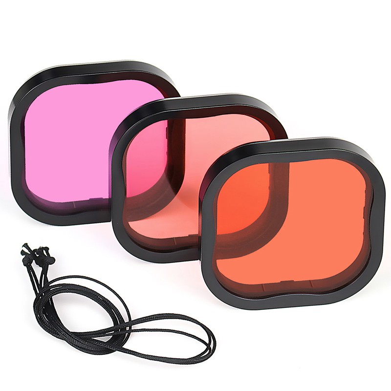 Filters Kit Red Magenta Snorkel Lens Color Filter for GoPro HERO 8 N7VN