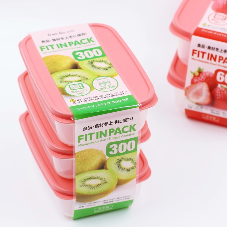 Hộp nhựa đựng thực phẩm Fit In Pack nắp dẻo nội địa Nhật Bản