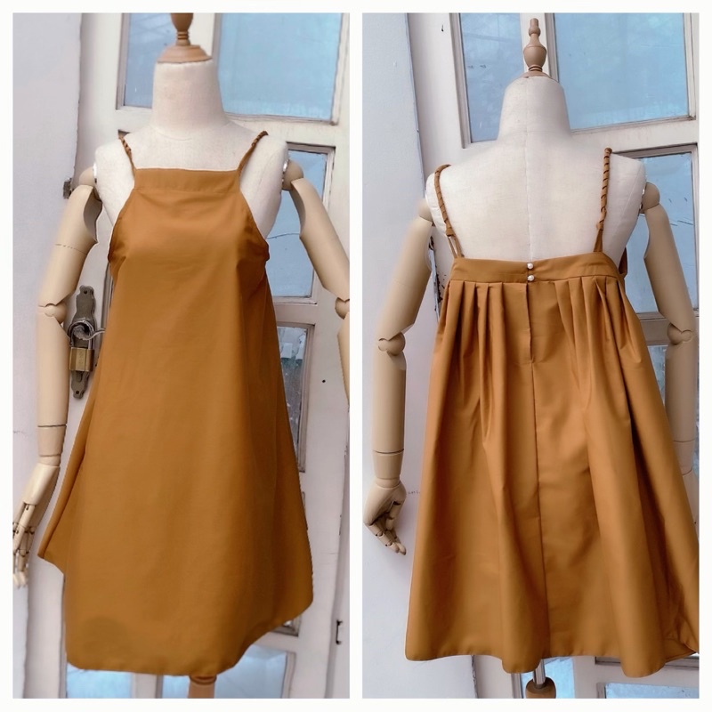 💕ĐẦM SUÔNG CỔ YẾM QUAY TẾT 4 MÀU TRẺ TRUNG KT💕GIMI