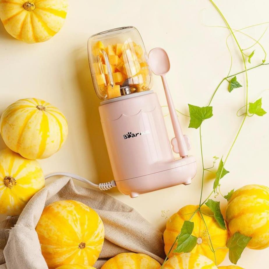 Máy Xay Thực Phẩm Cho Bé Ăn Dặm Mini Đa Năng Bear 3 cối LLJ C04J1 – Máy Xay Thịt, Cháo, Xay Rau Củ Chính Hãng – BH 18 th