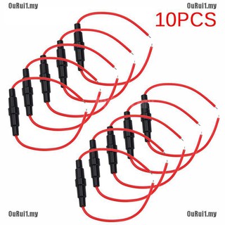 Sc 10 cái 5x20mm vỏ giữ cầu chì loại vít trong dòng có cáp dây hs