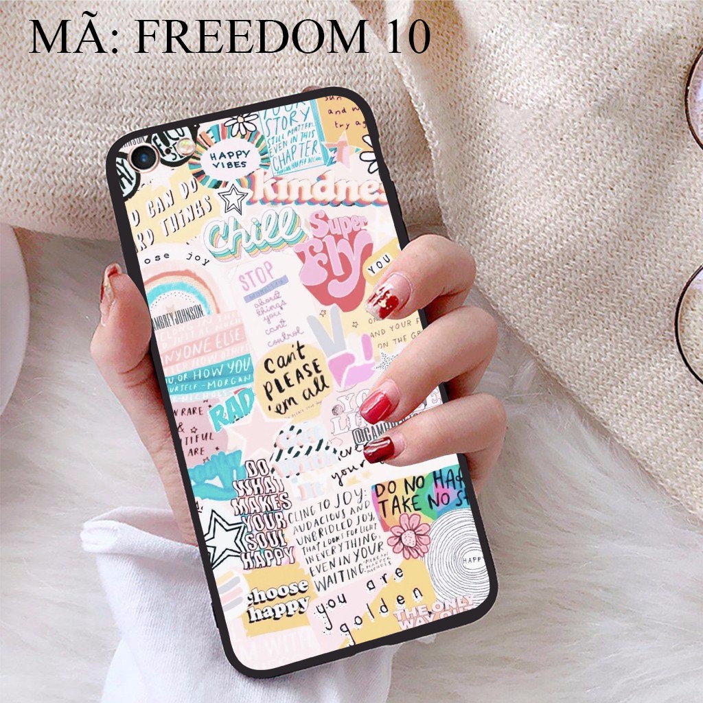 Ốp lưng iPhone 6 Plus viền dẻo TPU BST Phong Cách Tự Do