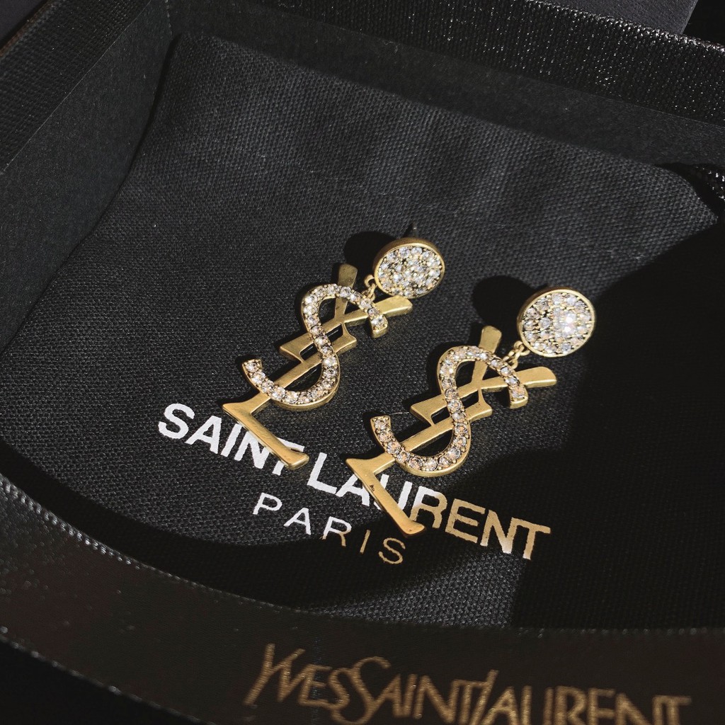 Bông tai kiểu dáng thời trang đính kim cương giả sang trọng cho nữ