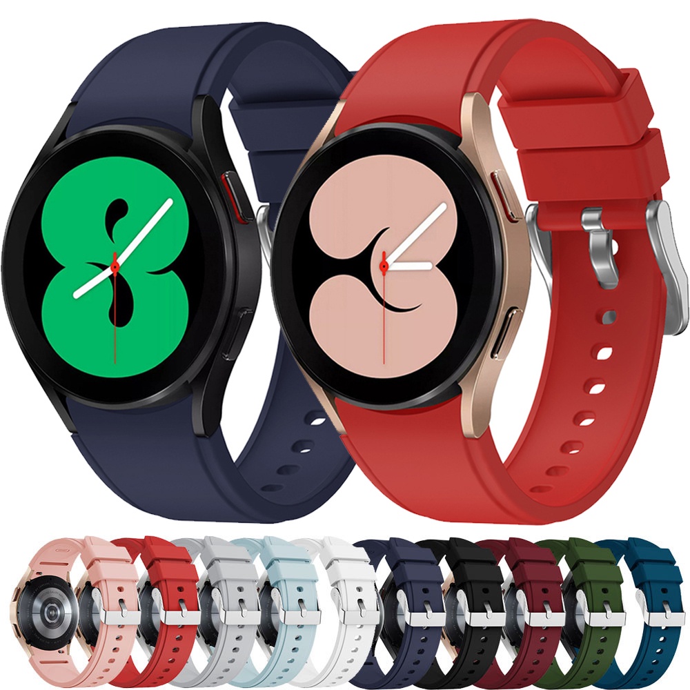 Dây Đeo silicon Chất Lượng Cao Cho Đồng Hồ Thông Minh Samsung Galaxy watch 4 40mm 44mm 4 classic 46mm 42mm