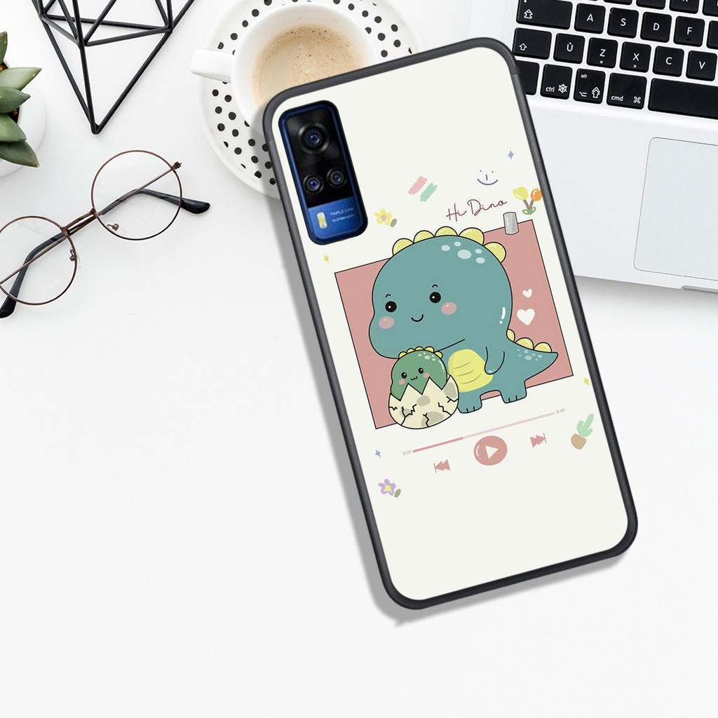 [HOT]ỐP VIVO Y12S - Y20 - Y20S - Y51 2020 - Y72 - Y53S , IN HÌNH KHỦNG LONG CHIBI SIÊU DỄ THƯƠNG.