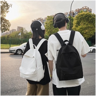 Có video Balo basic trắng trơn và đen trơn ulzzang