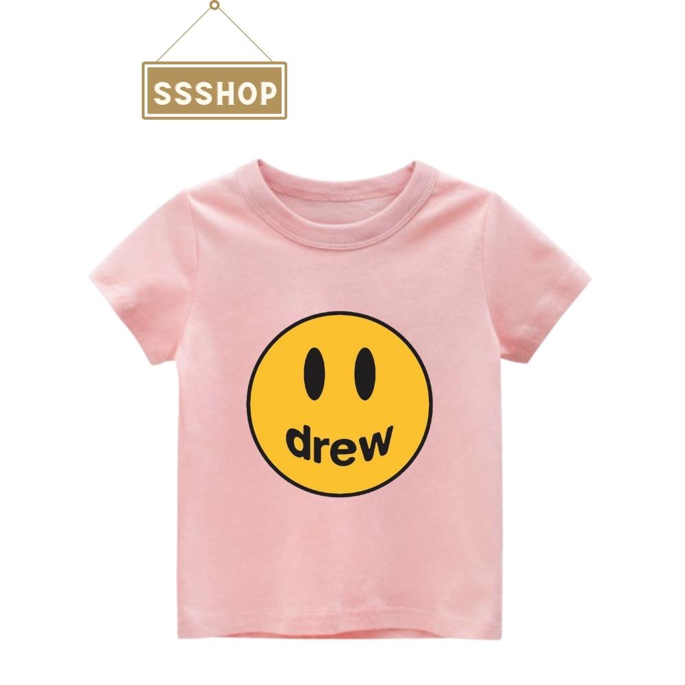 Áo thun trẻ em in hình 𝐃𝐑𝐄𝐖 𝐇𝐎𝐔𝐒𝐄 𝐬𝐢ê𝐮 𝐝ễ 𝐭𝐡ươ𝐧𝐠, Chất liệu cotton thoáng mát, hình in không bong tróc SSSHOP