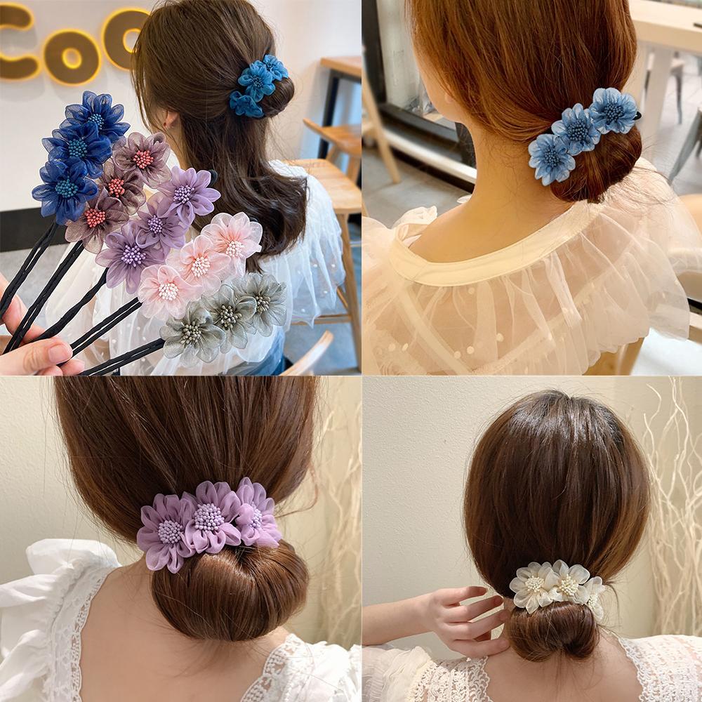 Trâm Cài Tóc Đính Hoa Handmade Xinh Xắn Thời Trang