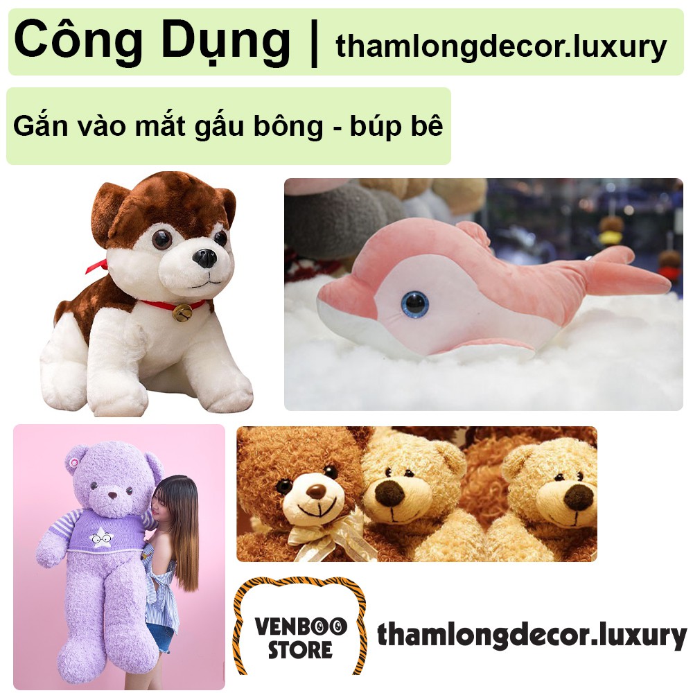 ️ 100 Mắt DOLL mắt thú bông búp bê mắt gấu bông mắt nhựa GIÁ TẬN XƯỞNG | Chat để chọn màu