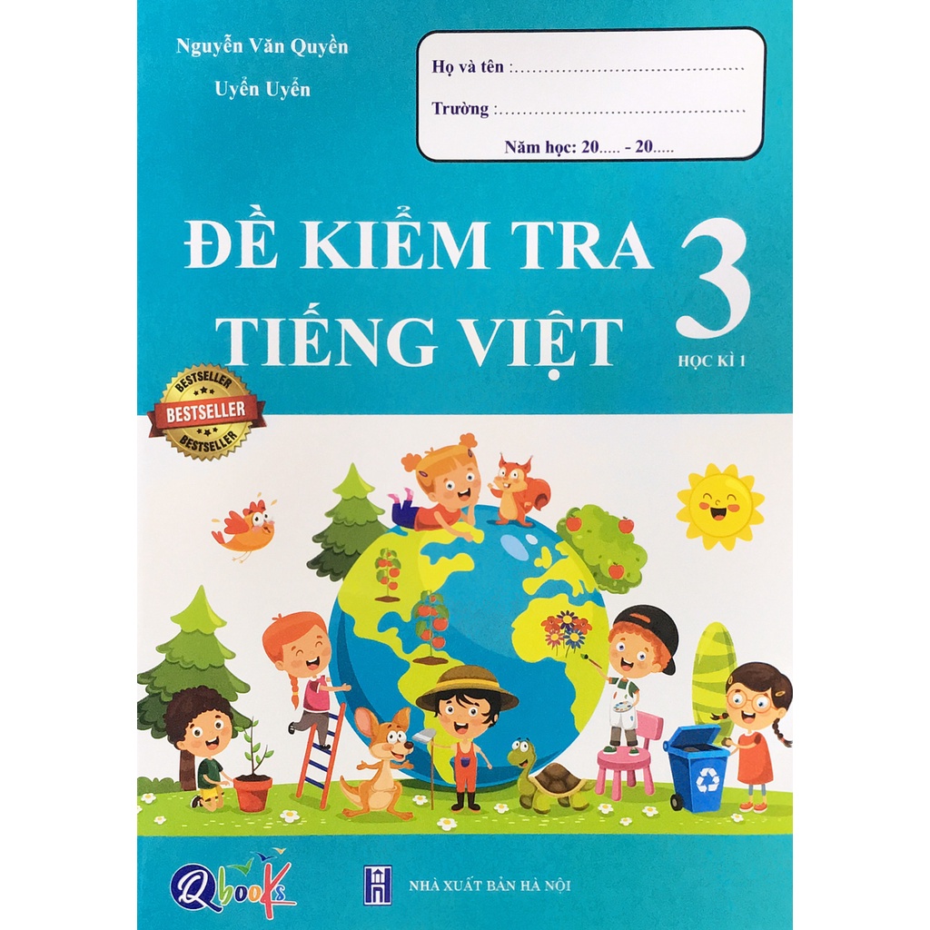 Sách – Qbooks Đề kiểm tra Tiếng Việt 3 - Học kì I